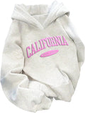 Women's Graphic Hooded Sweatshirts Pullover Long Sleeve Shirts Loose Fall Hoodies Preppy Clothes