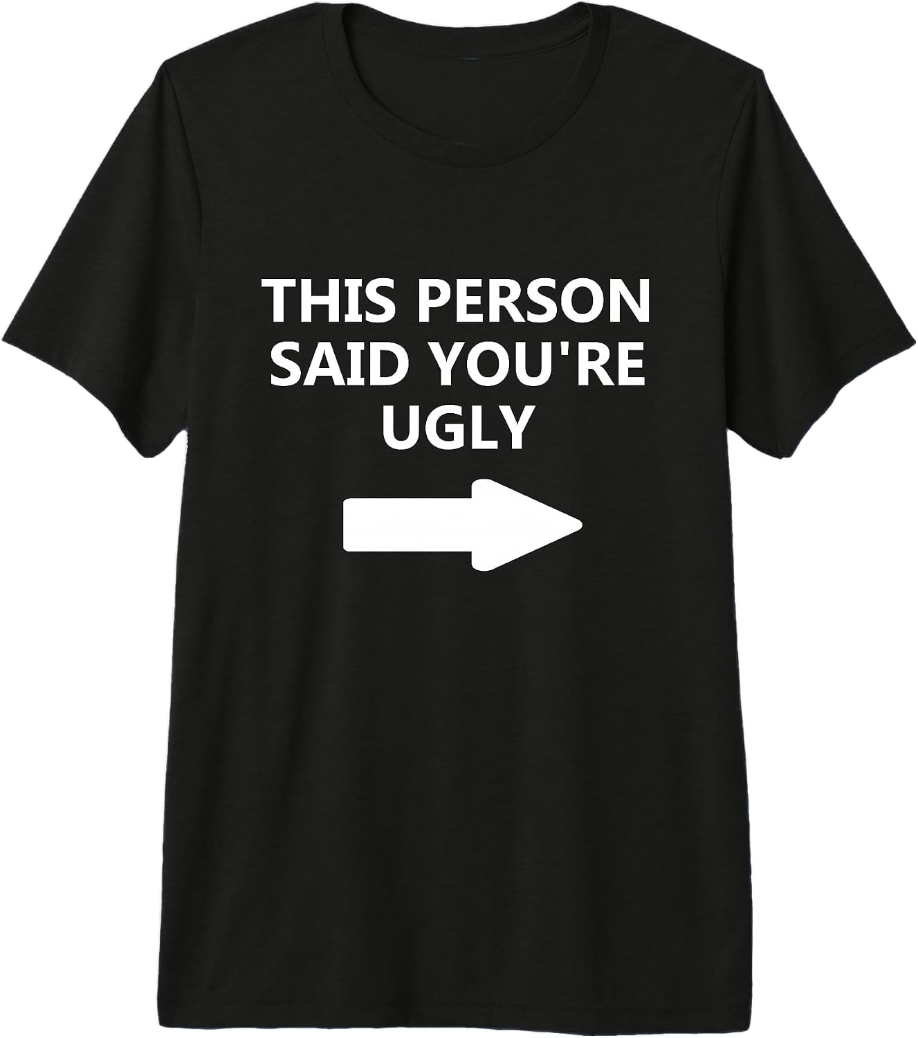 Halloween Costume Arrow Text You're Ugly Dad Joke