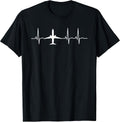 Airplane Pilot Heartbeat EKG Apparel