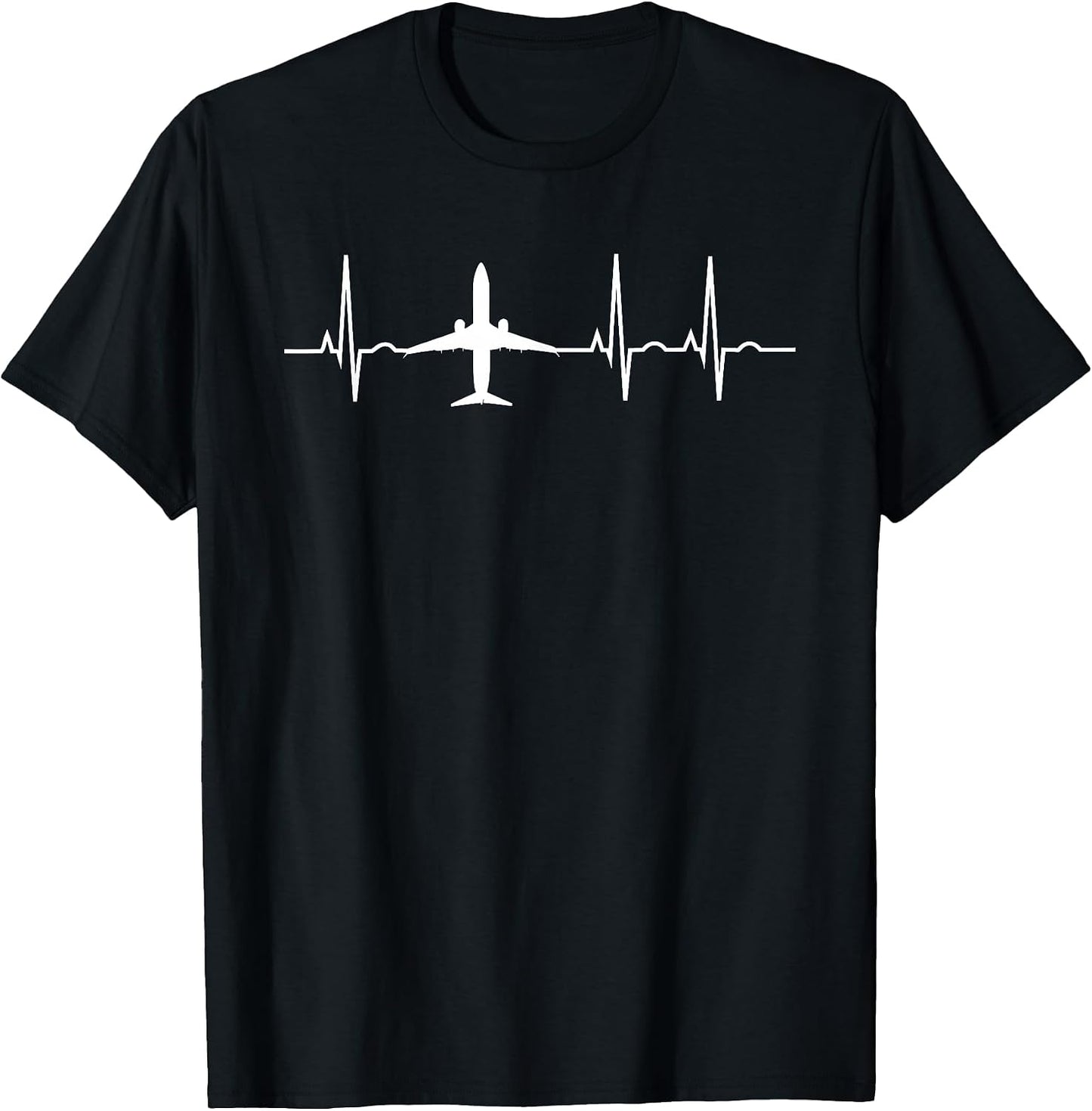 Airplane Pilot Heartbeat EKG Apparel