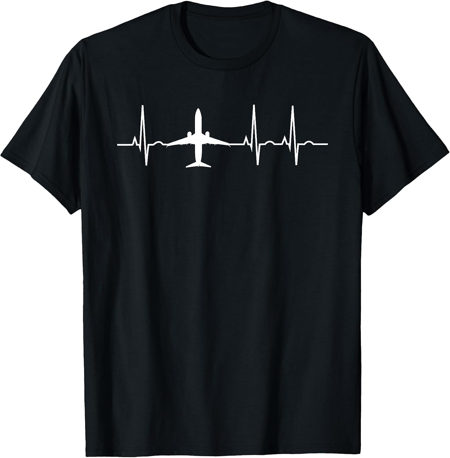Airplane Pilot Heartbeat EKG Apparel