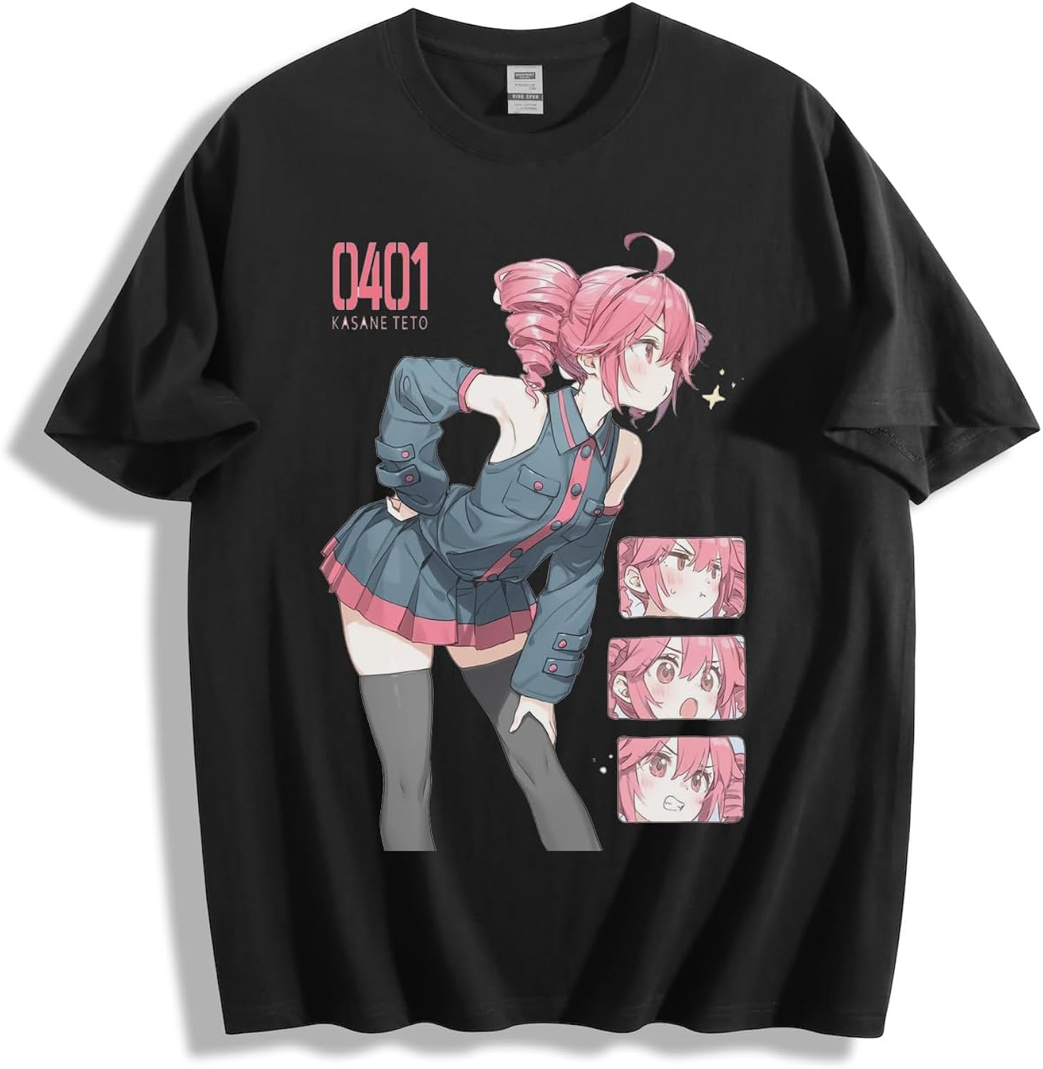 Offical Kasane Teto Anime Synthetic Voice Idol Tee Unisex T-shirt, Sweatshirt, Hoodie (1)