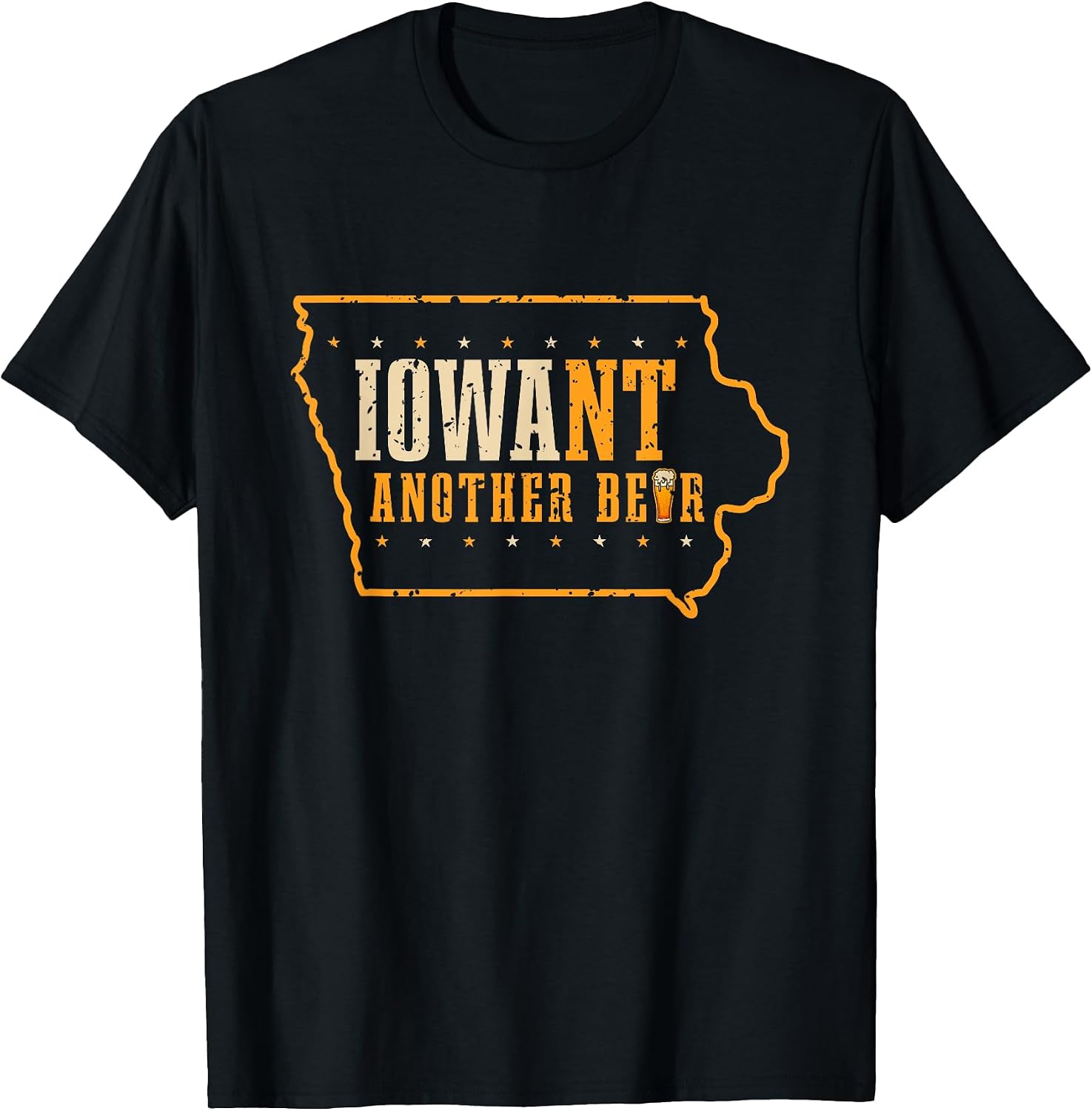 Iowa State Map I want another Beer Funny Drinking