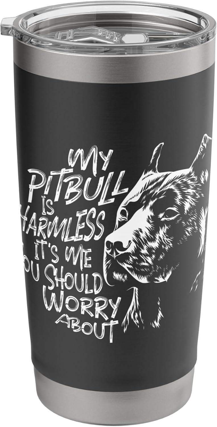 My Pitbull Is Harmless - Pet Breeder Canine Dog Lover Stainless Steel Insulated Tumbler