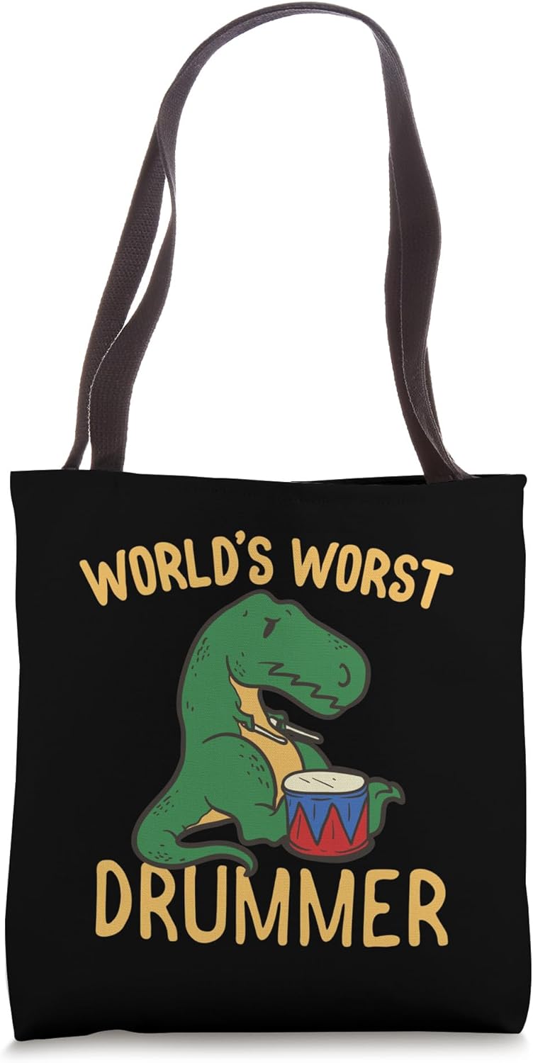 Worlds Worst Drummer Shirt T-rex Lover Musician