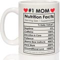 Breezy Valley #1 Mom Coffee Mug - Best Mother Day Coffee Mugs Gifts for Mom from Daughter Son - Birthday Gifts for Moms Grandma, Funny Mother Day Mugs for Moms