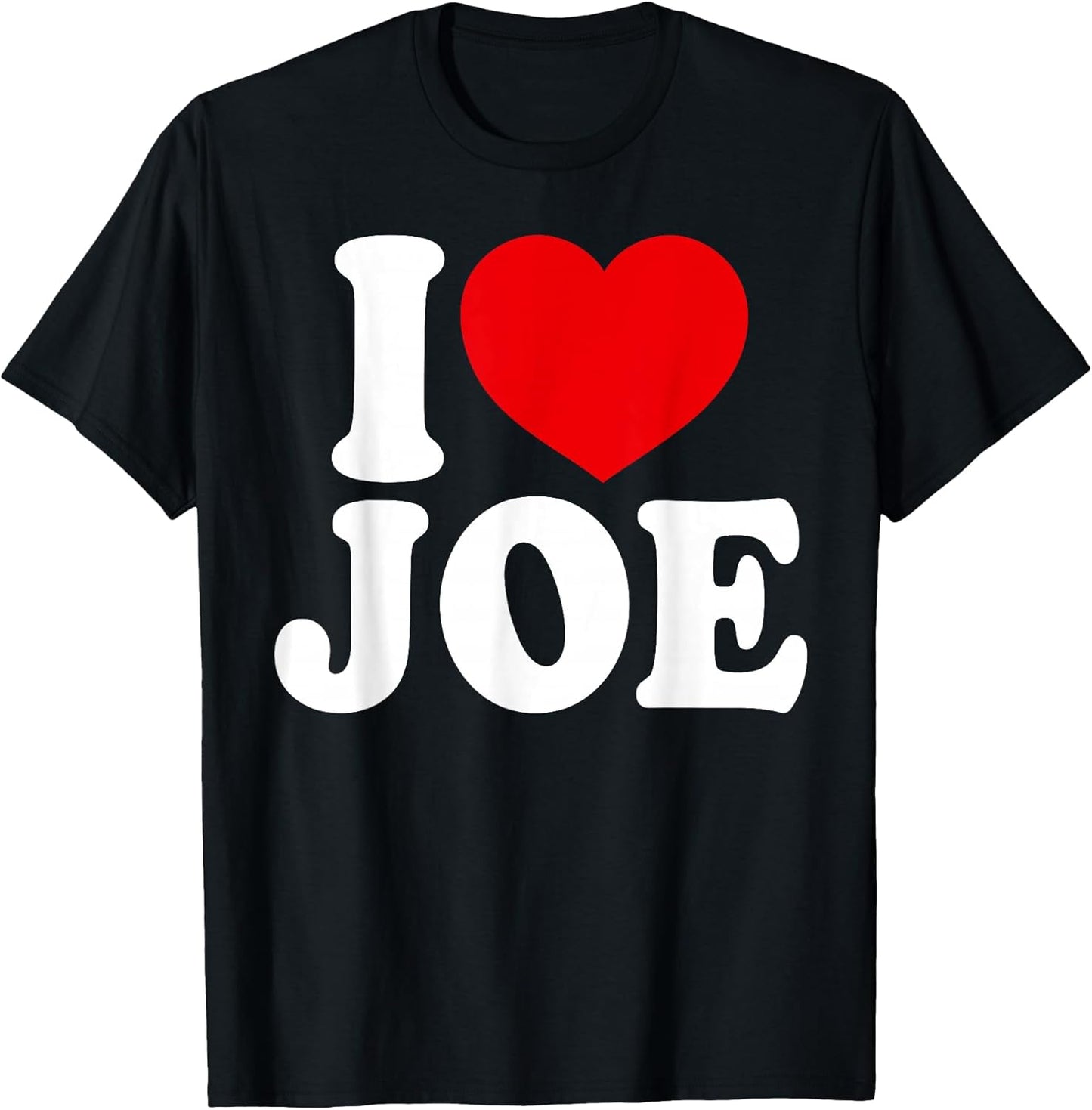 I Love Joe Red Heart Valentine Gift Shirts