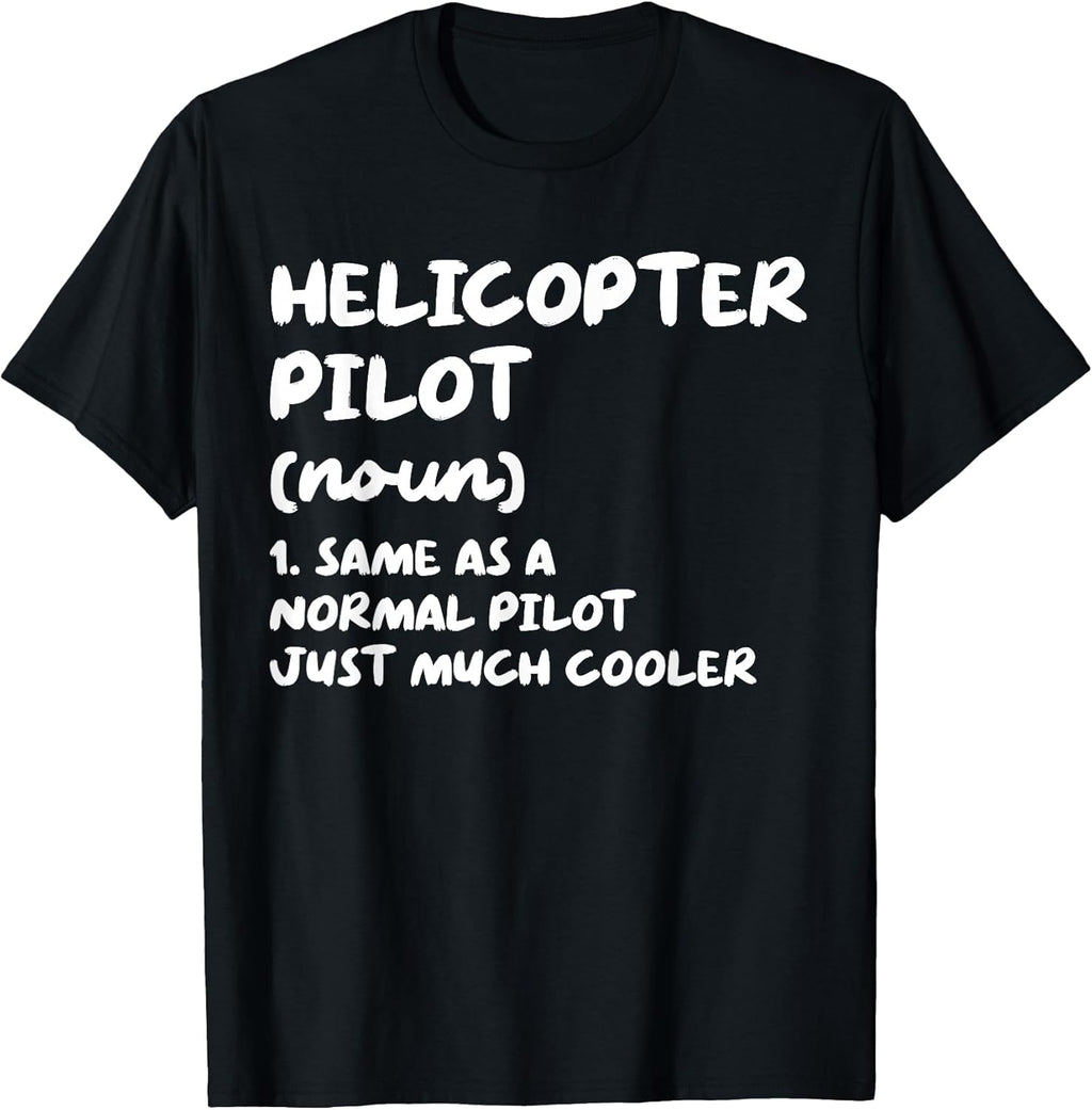 Funny Helicopter Pilot Typography Gifts