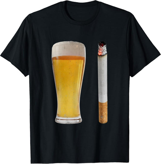 Smoking Cigarette Drinking Dad Beer Lover