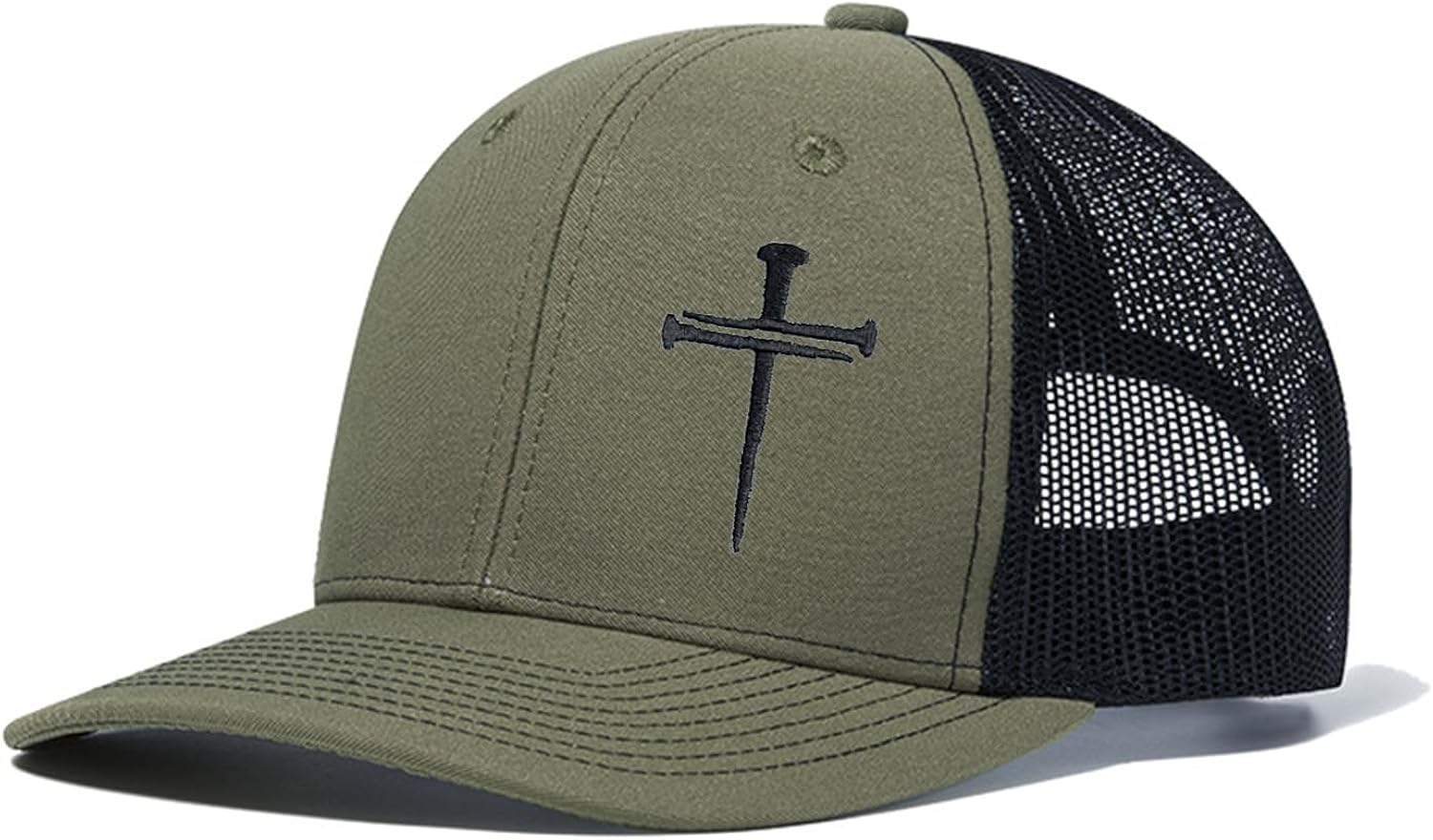 3 Nails Cross Trucker Hat Christian Religious Gifts for Birthday/Christma
