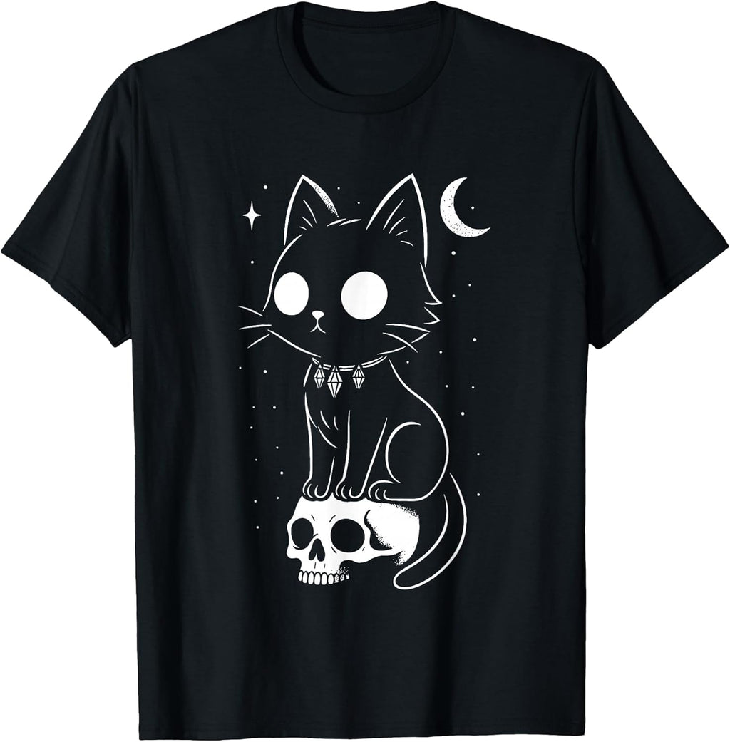 Cute Cat Creepy Goth Black Occult Kitty Outfit