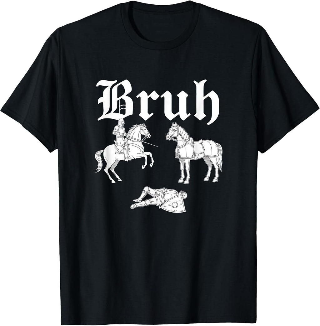 Bruh Parody Meme Medieval Knight Gothic Funny Men