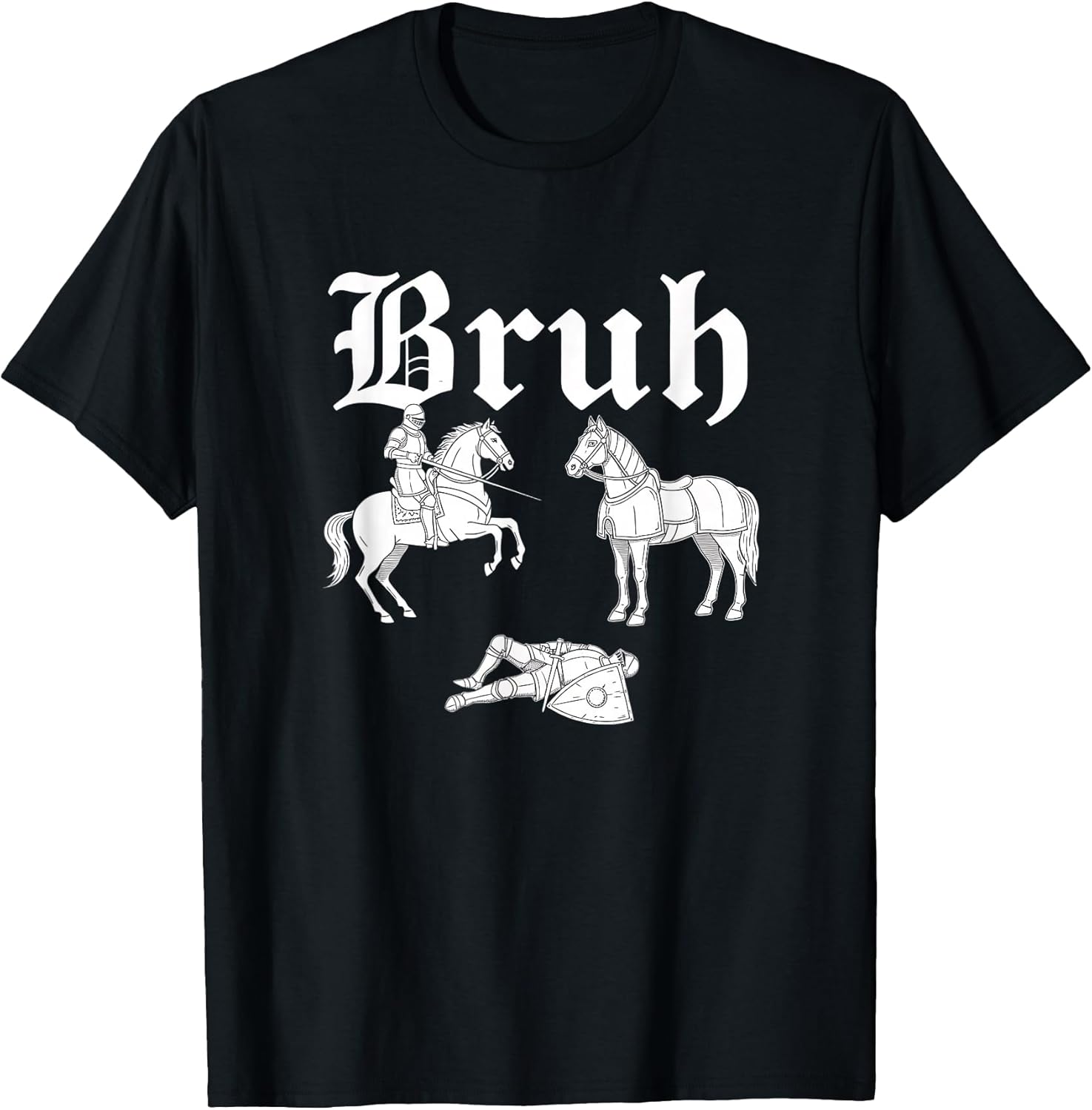 Bruh Parody Meme Medieval Knight Gothic Funny Men