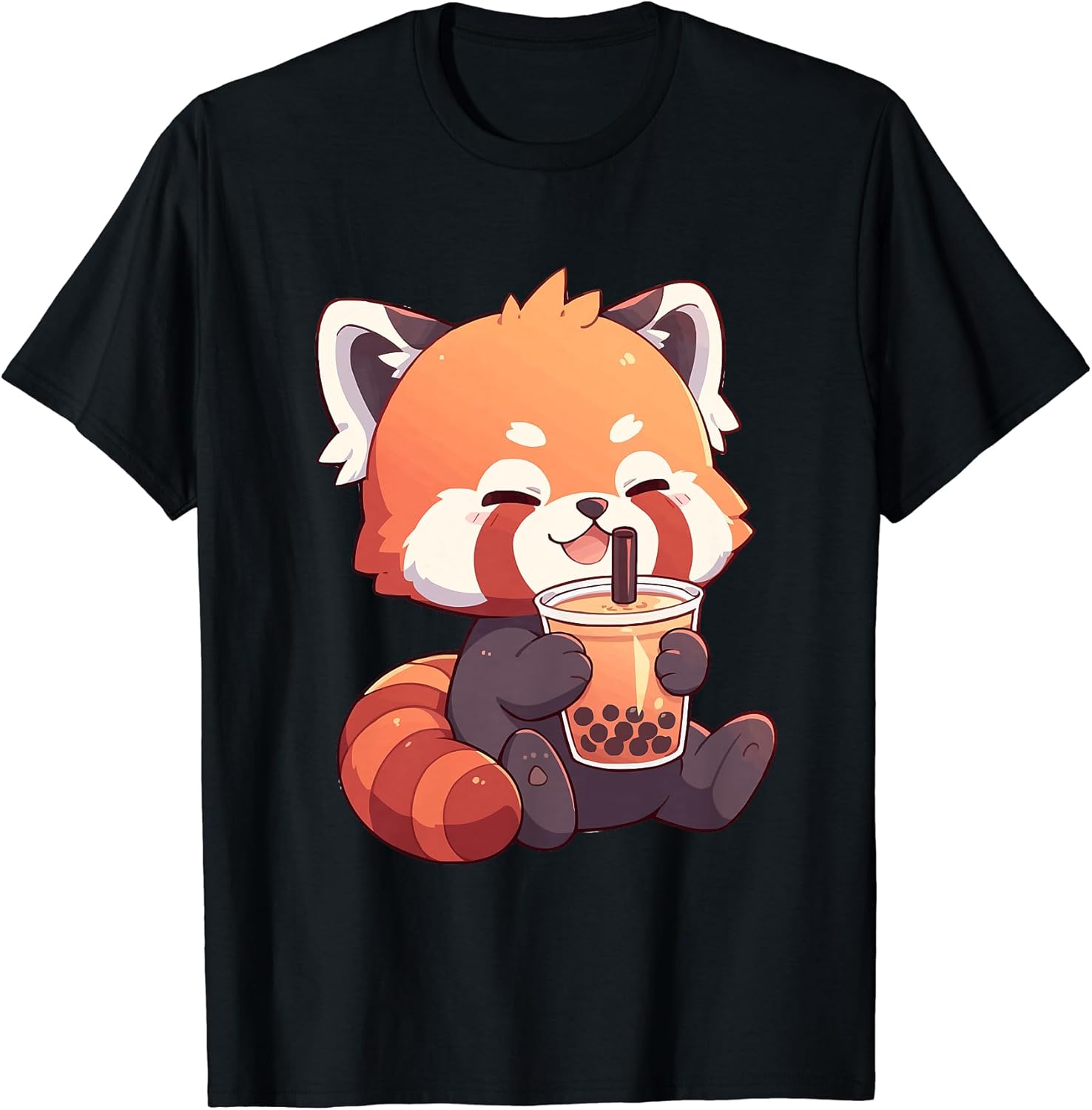 Neko Kawaii Red Panda Boba Tea