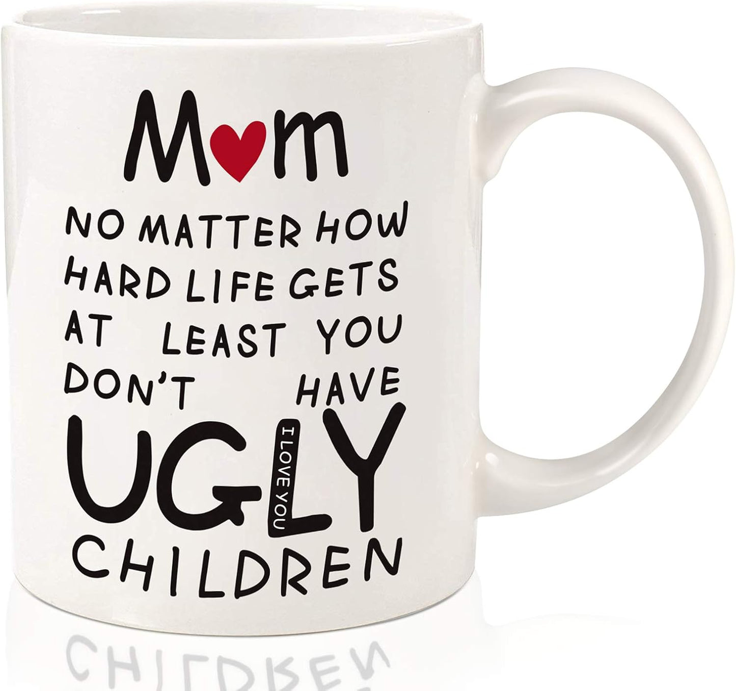 Mothers Day Gifts for Mom from Daughter Son: 11oz Funny Coffee Mug for Mom Wife Women Personalized Congratulation Retirement Christmas Birthday Valentines Mother's Day Presents for Mama Stepmother