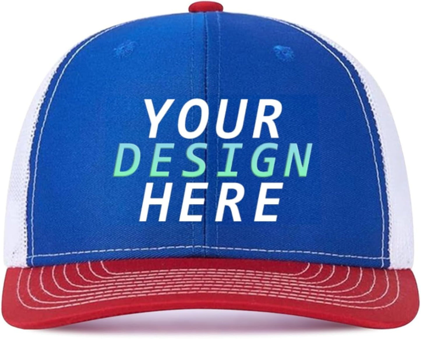 Custom Hats Design Your Own,Bulk Personalized Trucker Hat for Men Women, Make Your Own Customized Baseball Cap, Funny Hats