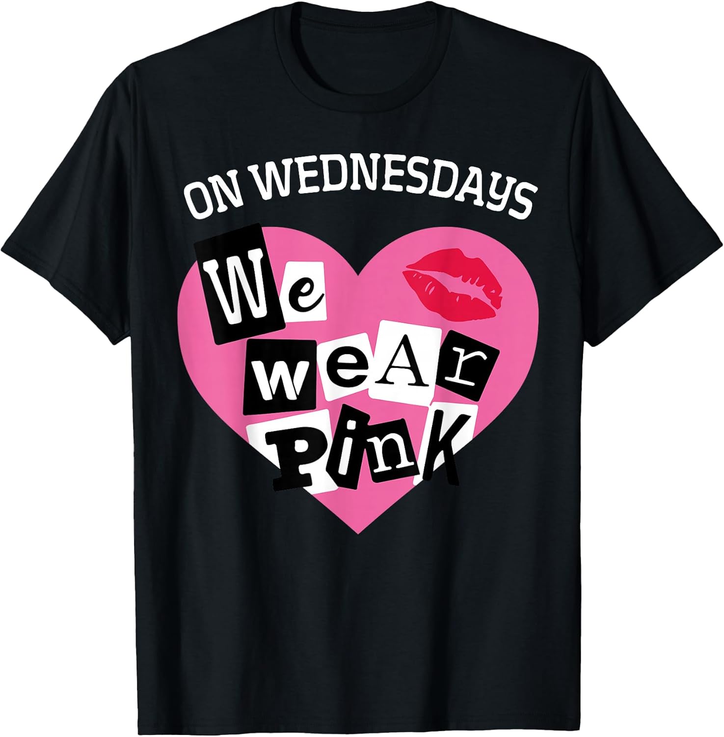 Funny On Wednesday We Wear Pink Tee Shirt