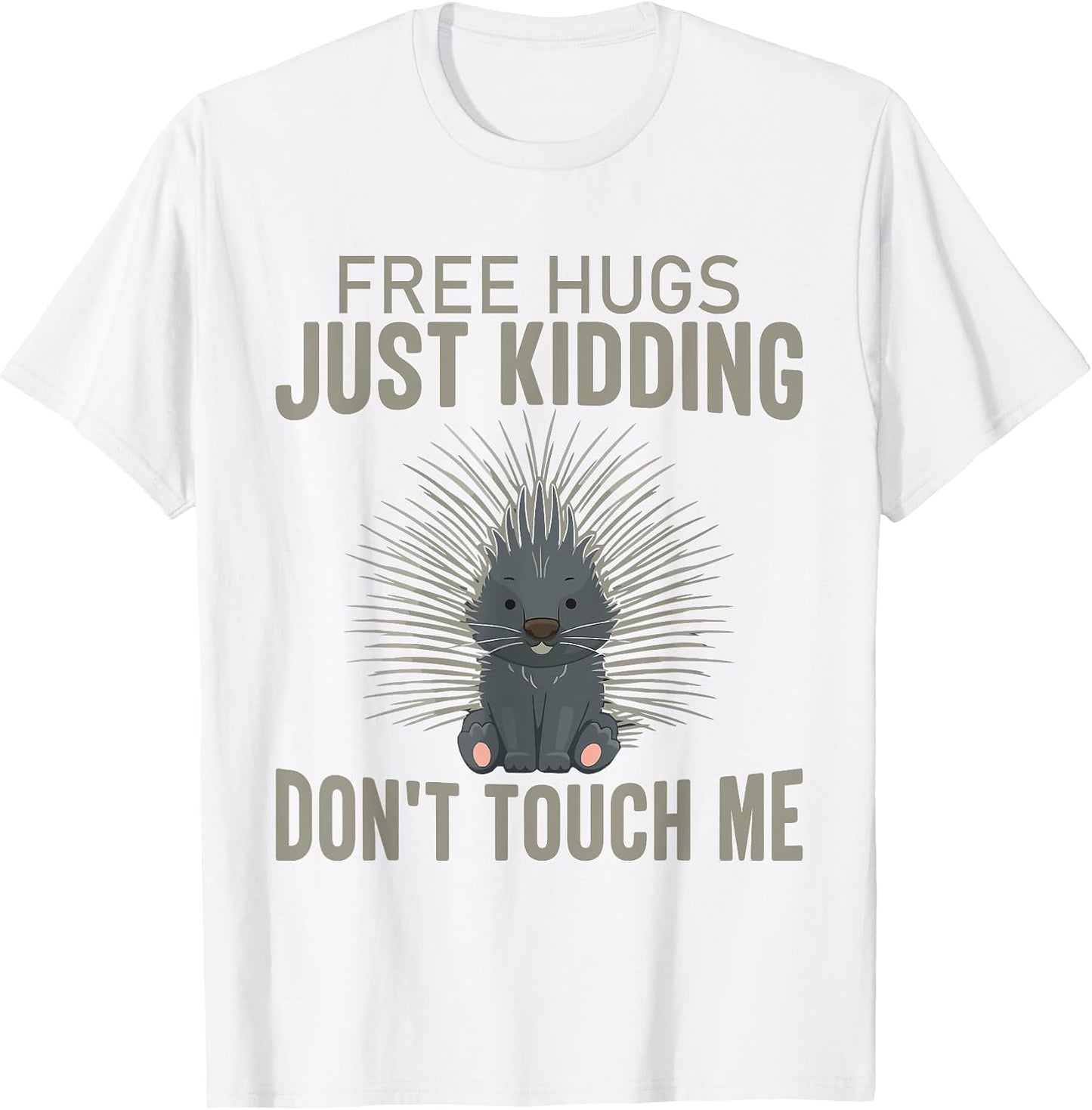 headgehog hug me tee for introverts introvert gift