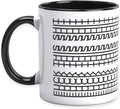 TEAWOO Funny Birthday Gift Hidden Message Ceramic Coffee Mug 11oz, White Elephant Gifts for Adults, Gag Gifts for Coworkers, Christmas Gift for Women Men Coffee Lovers (Black)