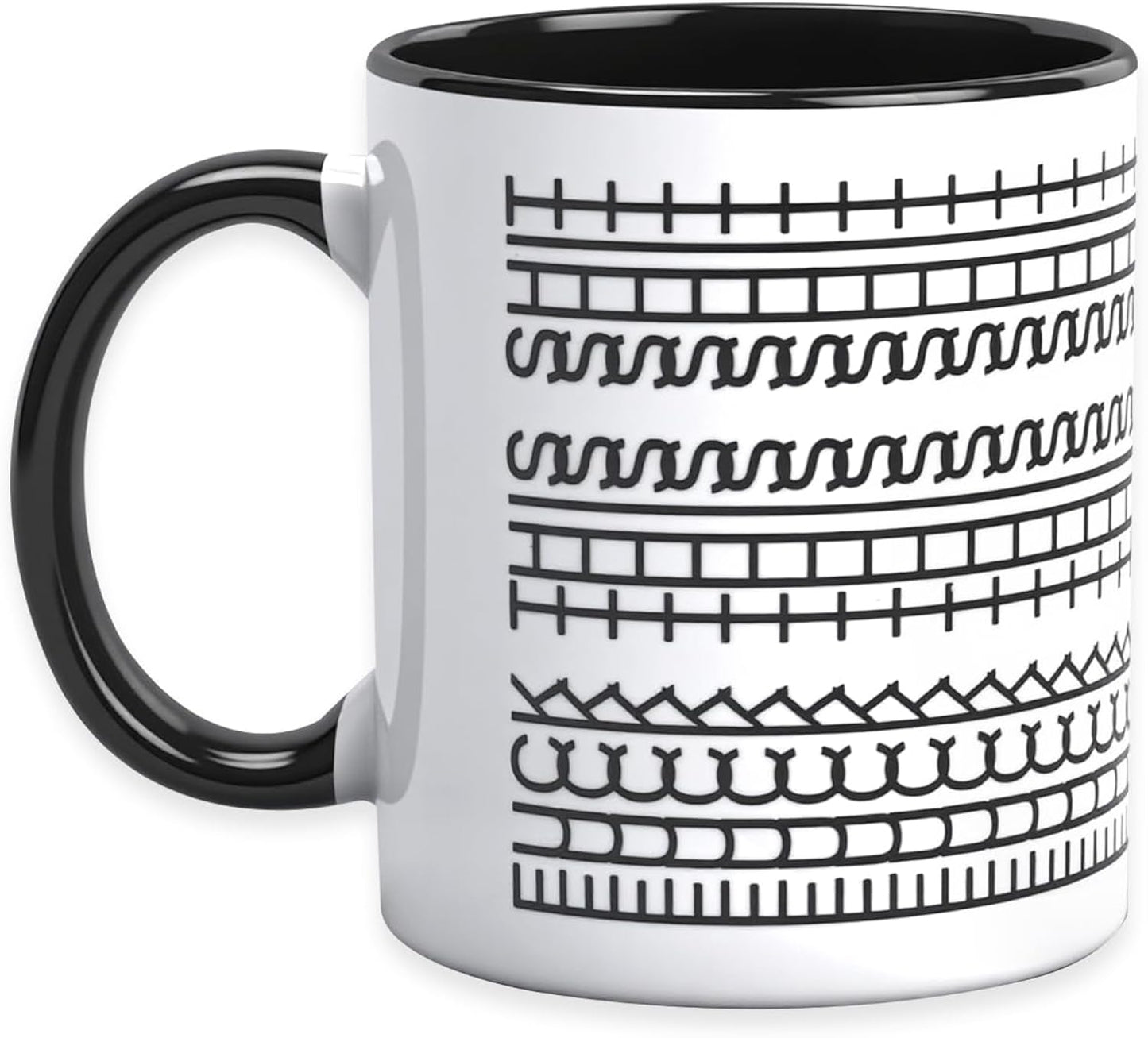 TEAWOO Funny Birthday Gift Hidden Message Ceramic Coffee Mug 11oz, White Elephant Gifts for Adults, Gag Gifts for Coworkers, Christmas Gift for Women Men Coffee Lovers (Black)