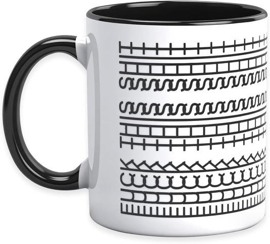 TEAWOO Funny Birthday Gift Hidden Message Ceramic Coffee Mug 11oz, White Elephant Gifts for Adults, Gag Gifts for Coworkers, Christmas Gift for Women Men Coffee Lovers (Black)