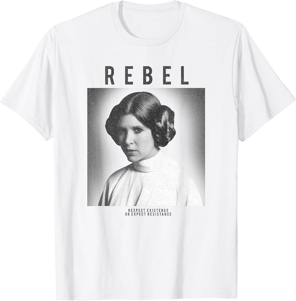 Princess Leia Rebel Box Up Respect Existence T-Shirt