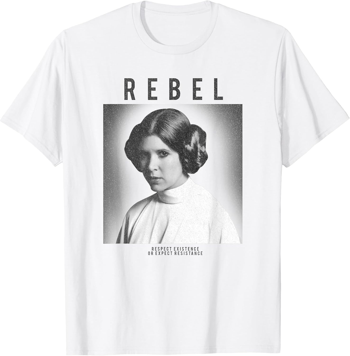 Princess Leia Rebel Box Up Respect Existence T-Shirt