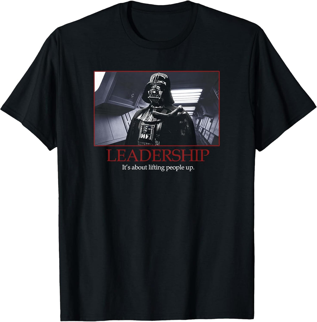Darth Vader Leadership Inspirational Poster Photo T-Shirt