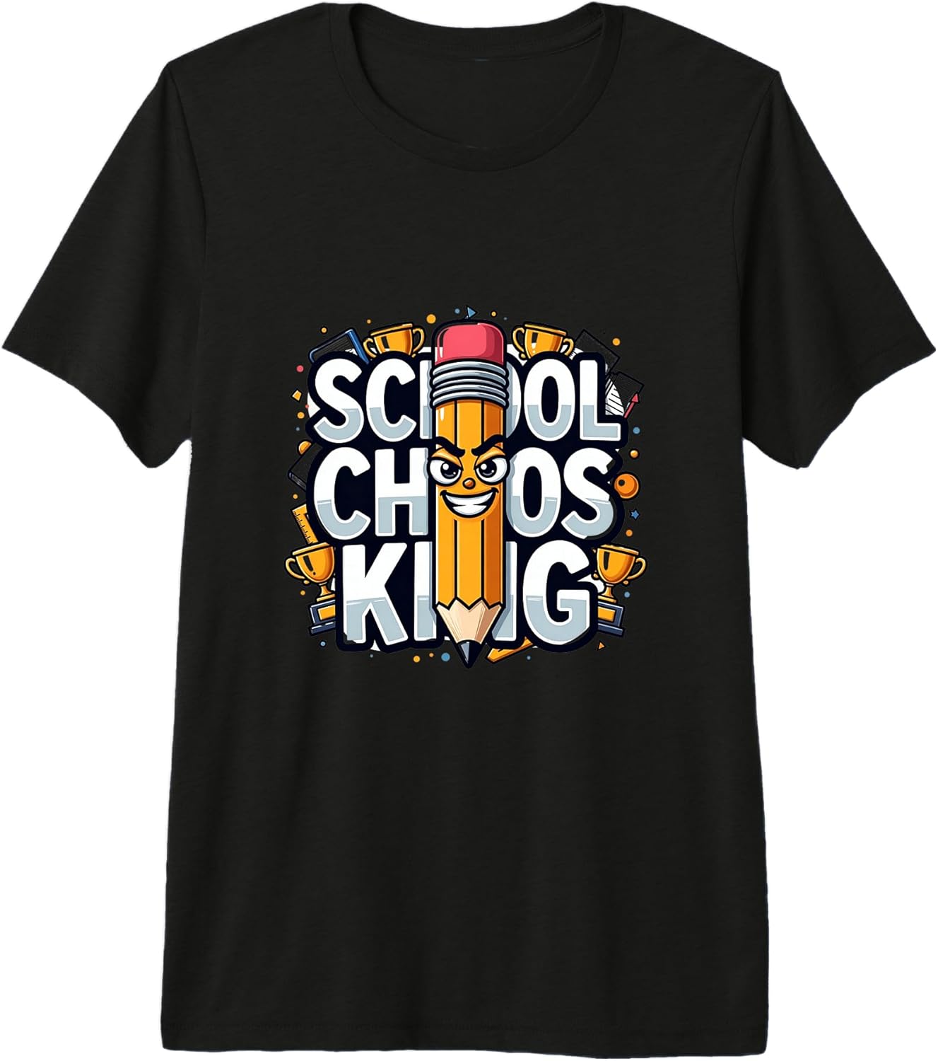 School Chaos King Funny Design