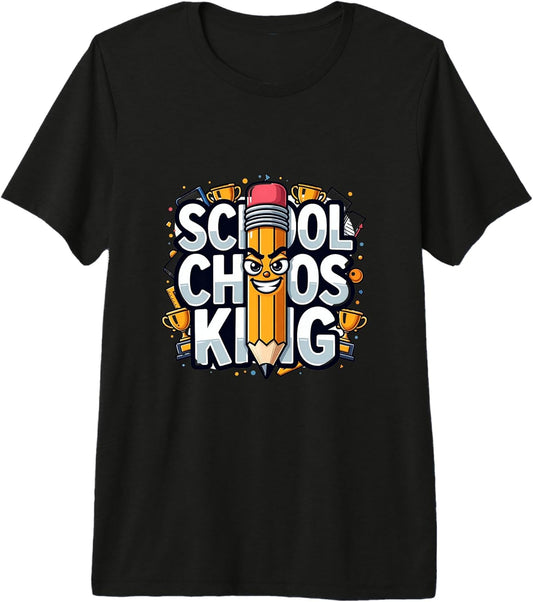 School Chaos King Funny Design