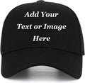 Custom Baseball Cap with Your Text for Men Women,Personalized Adjustable Trucker Caps Casual Sun Peak Hat for Gifts