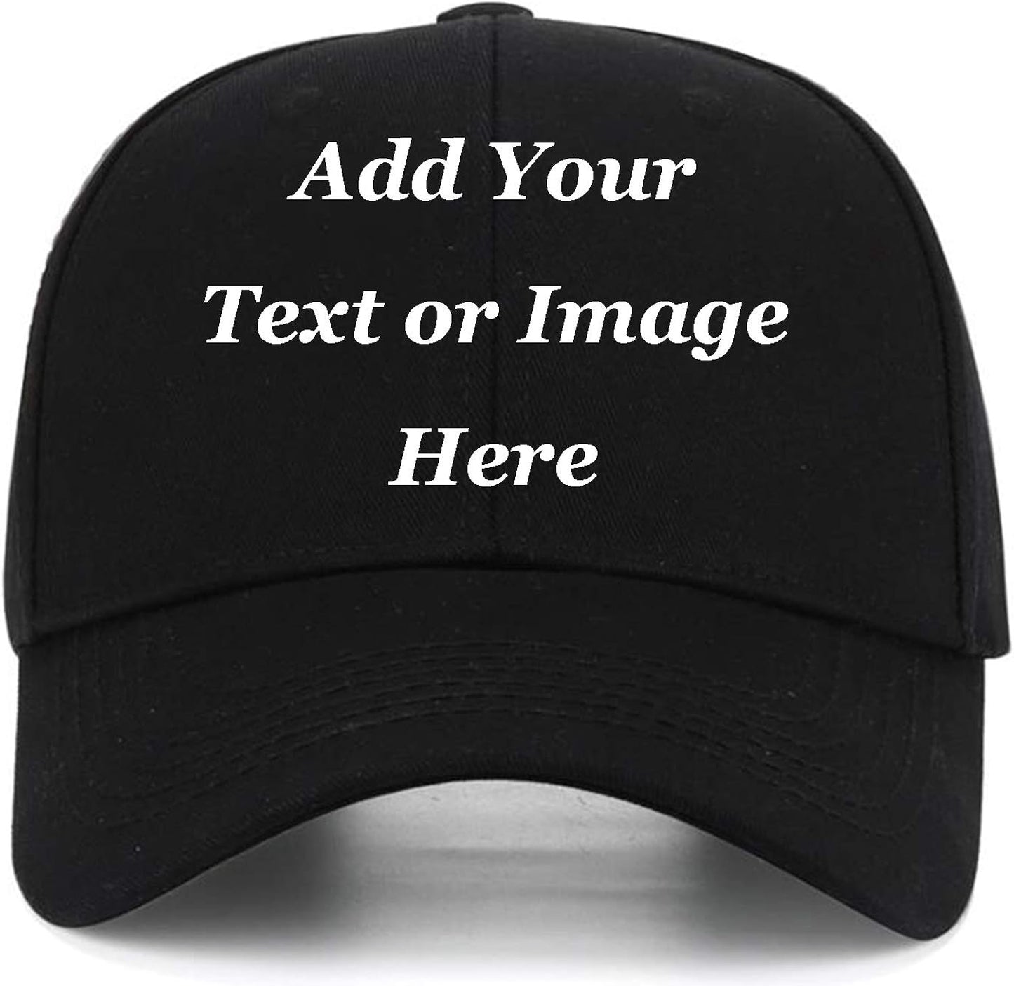 Custom Baseball Cap with Your Text for Men Women,Personalized Adjustable Trucker Caps Casual Sun Peak Hat for Gifts