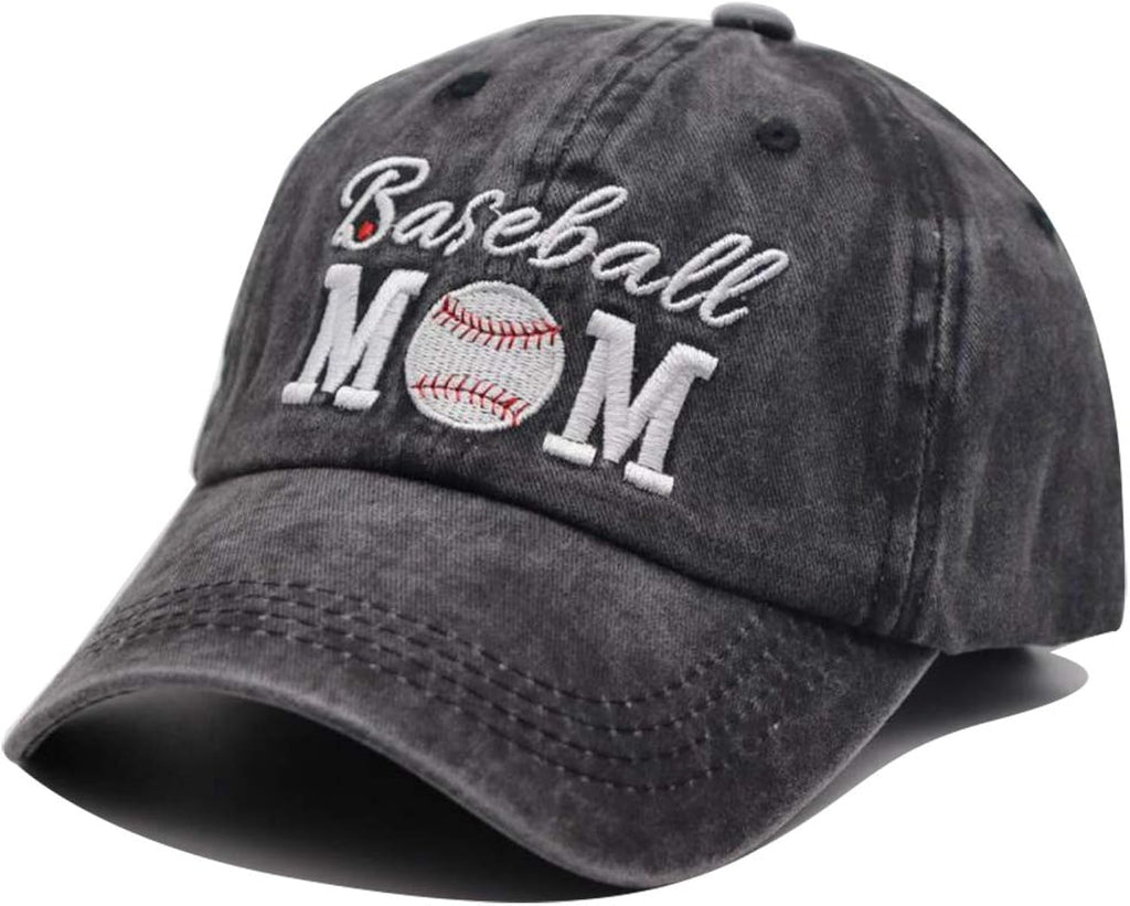 Baseball Mom 1 Vintage Jeans Baseball Cap for Men and Women