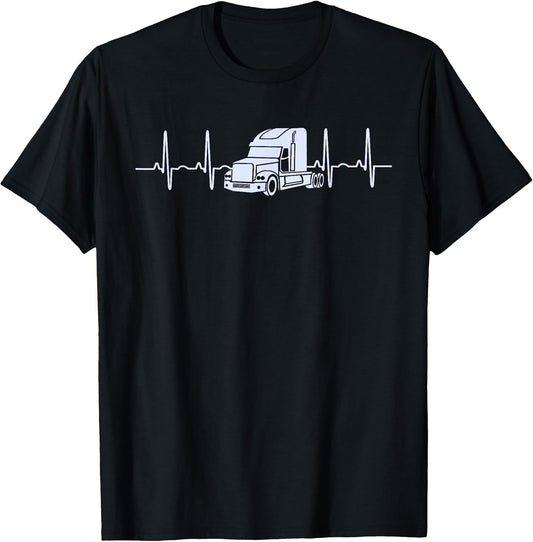 Heartbeat Trucking Shirt Gift