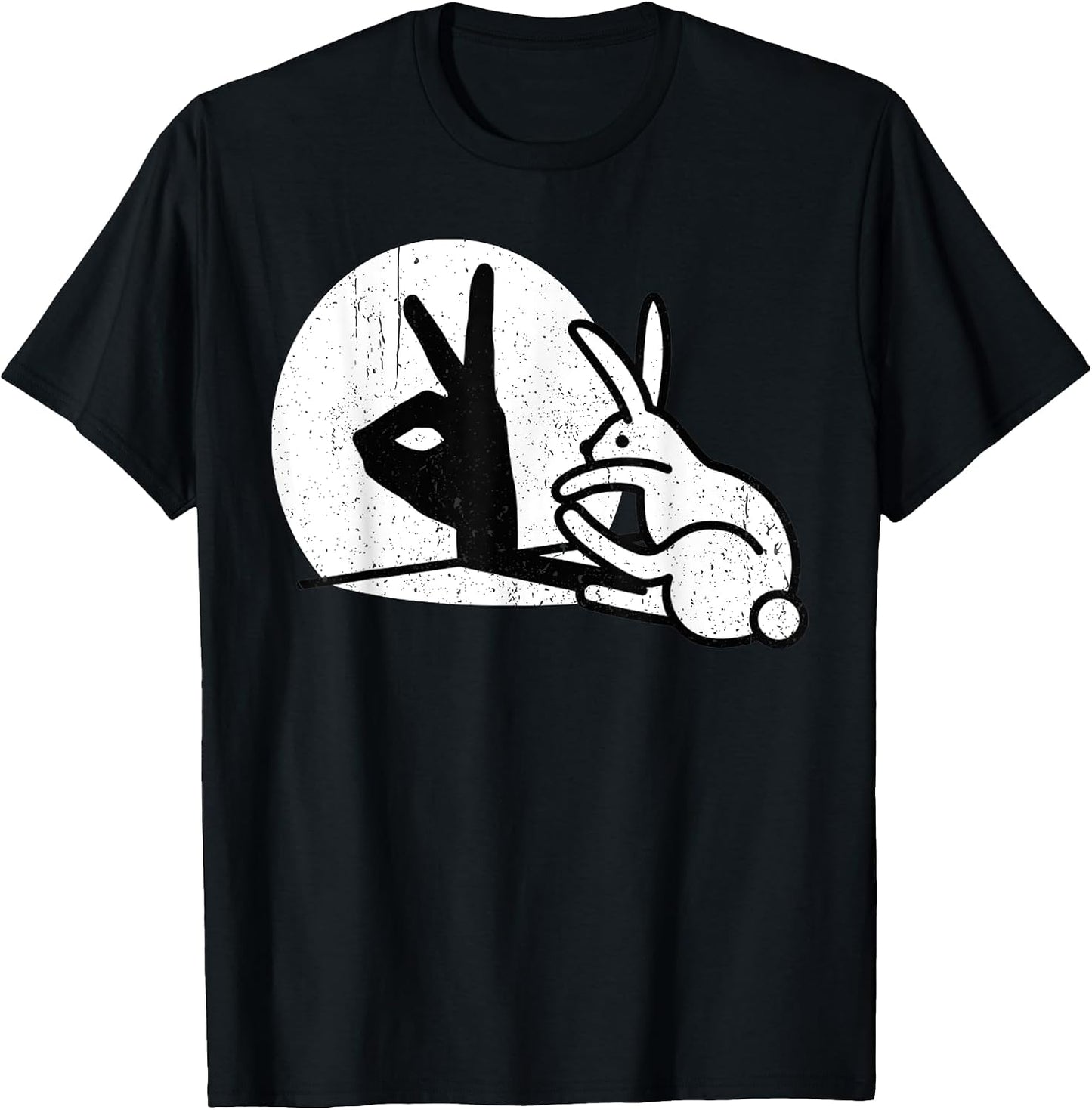 Funny Rabbit Hand Shadow Puppets Bunny Pop Art