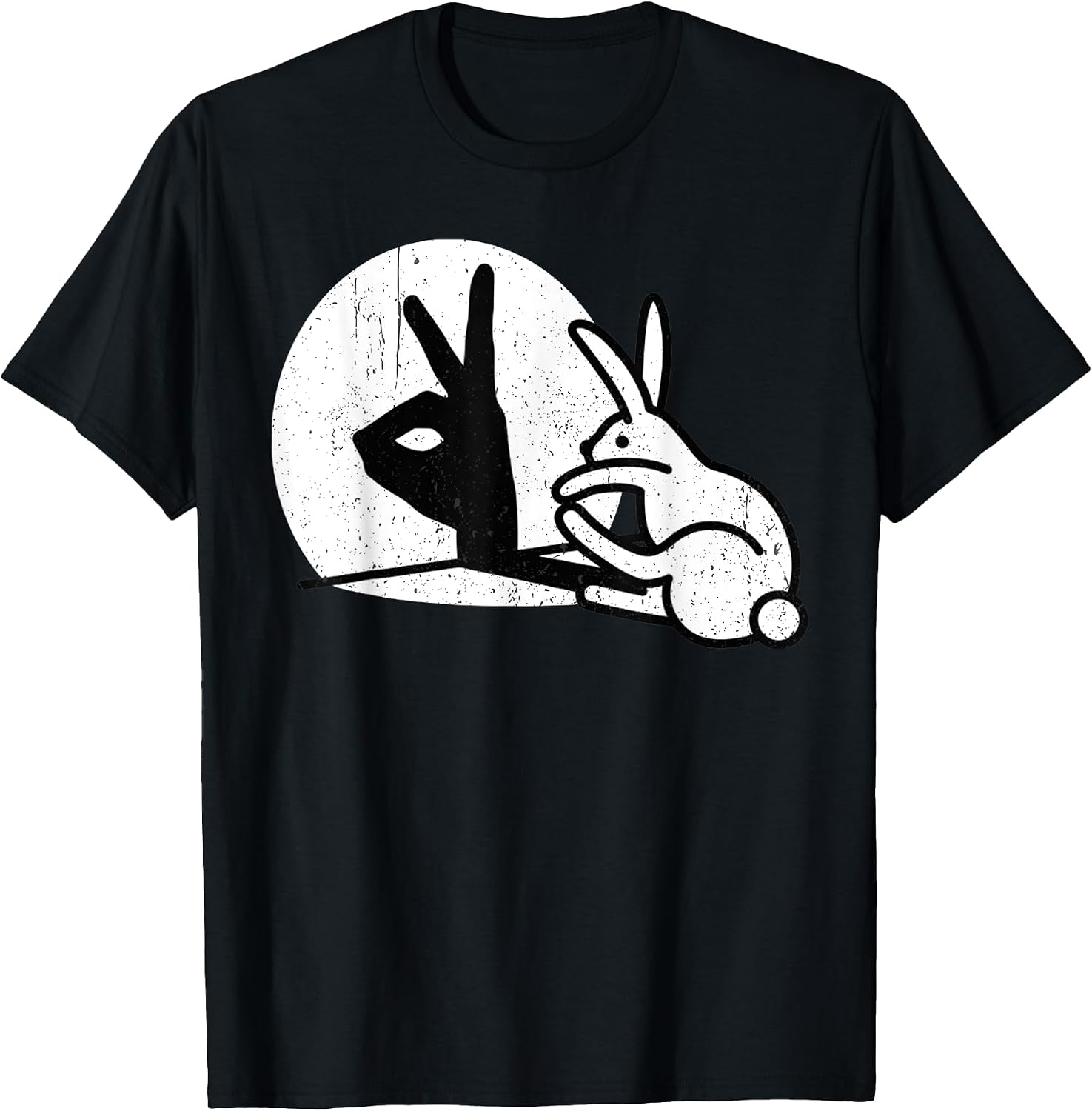 Funny Rabbit Hand Shadow Puppets Bunny Pop Art