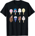 Characters as Nostalgic Ice Cream T-Shirt