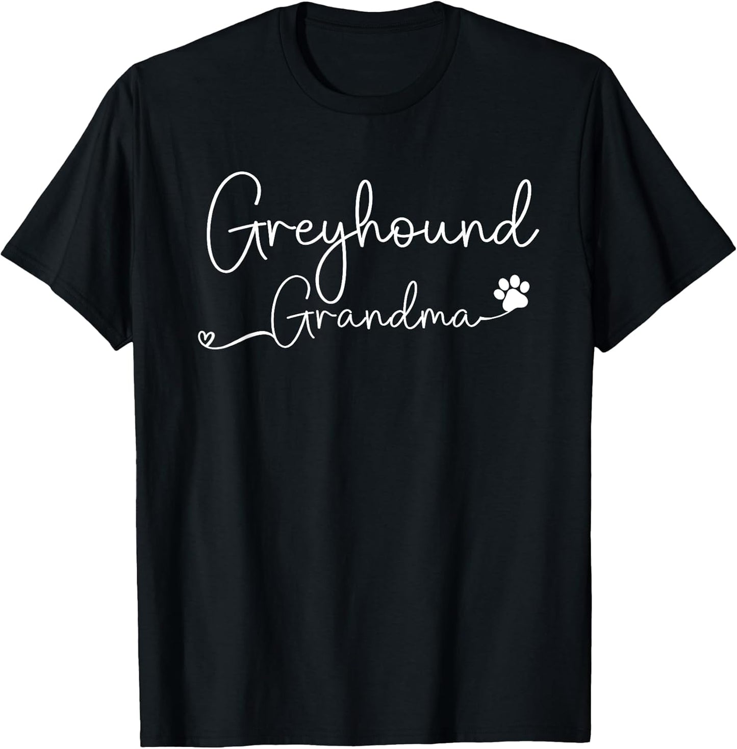 Greyhound Grandma Design Greyhound Dog Lovers T-Shirt for Men Women Kids