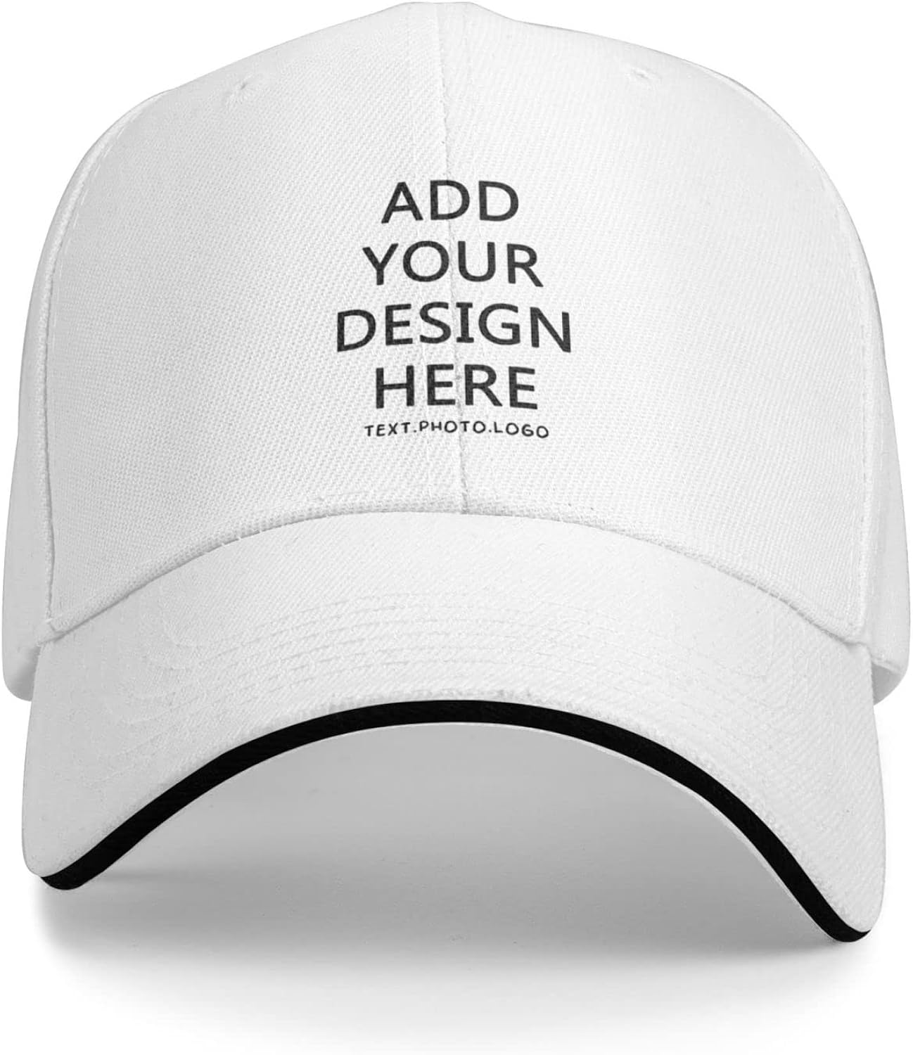 Custom Hat Design Your Own, Personalized Classic Hats for Men Women,Customizable Baseball Cap Dad for Outdoor Adjustable