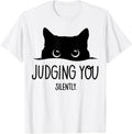 Funny Cat Judging You Silently Tee Shirt
