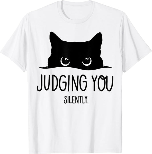 Funny Cat Judging You Silently Tee Shirt