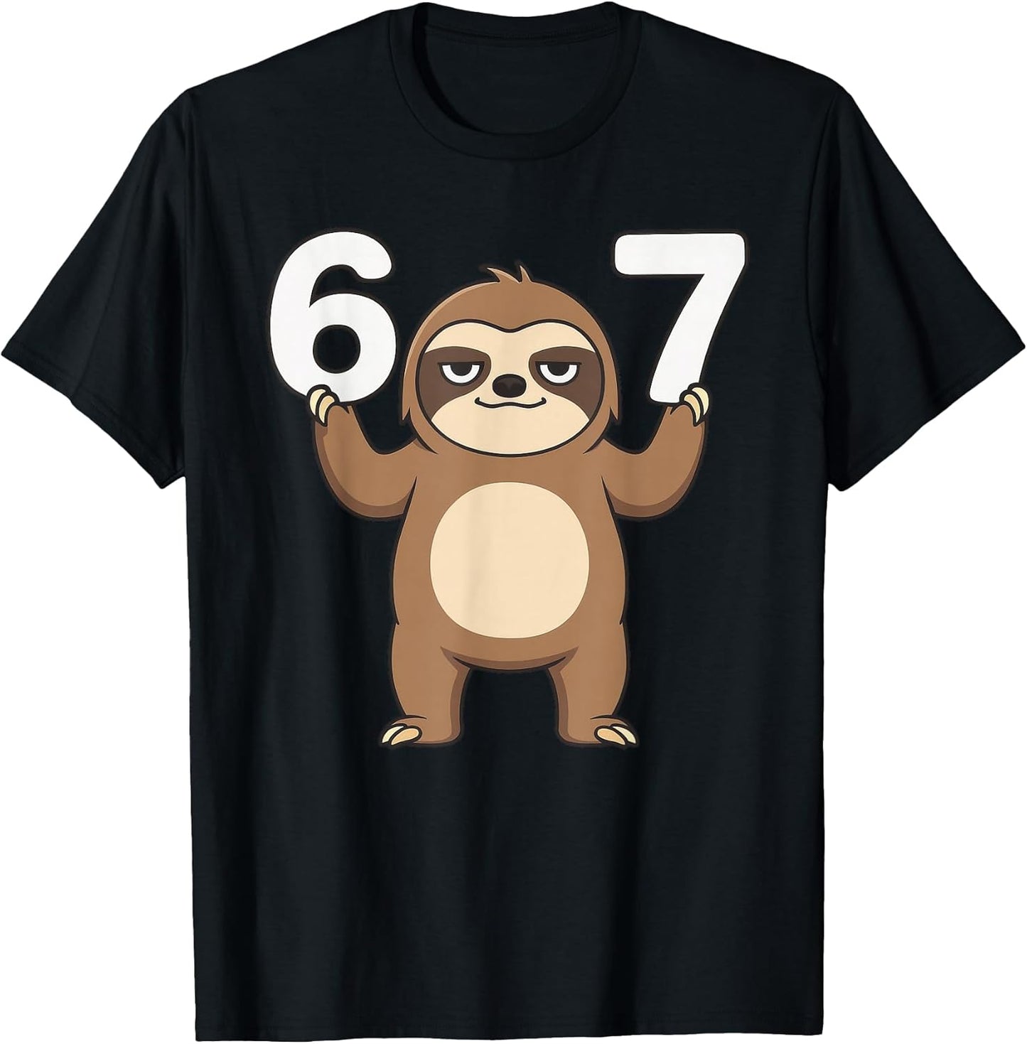 67 Six Seven Meme Funny Sloth Apparel