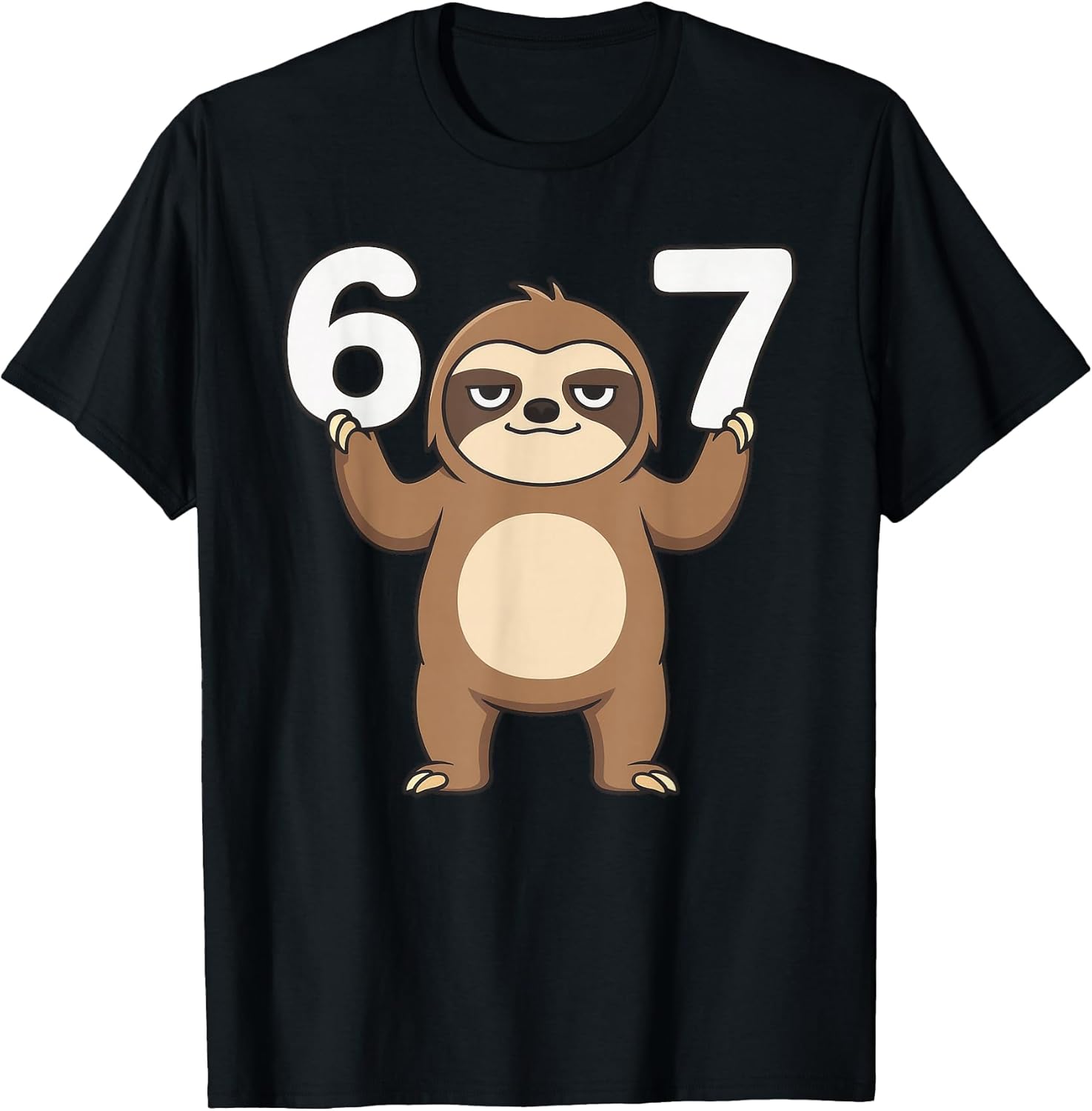 67 Six Seven Meme Funny Sloth Apparel
