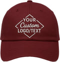 Custom Personalized Baseball Cap Hats Customize Embroidered Printing Design Logo Text Image for Men Women Sports Black Caps