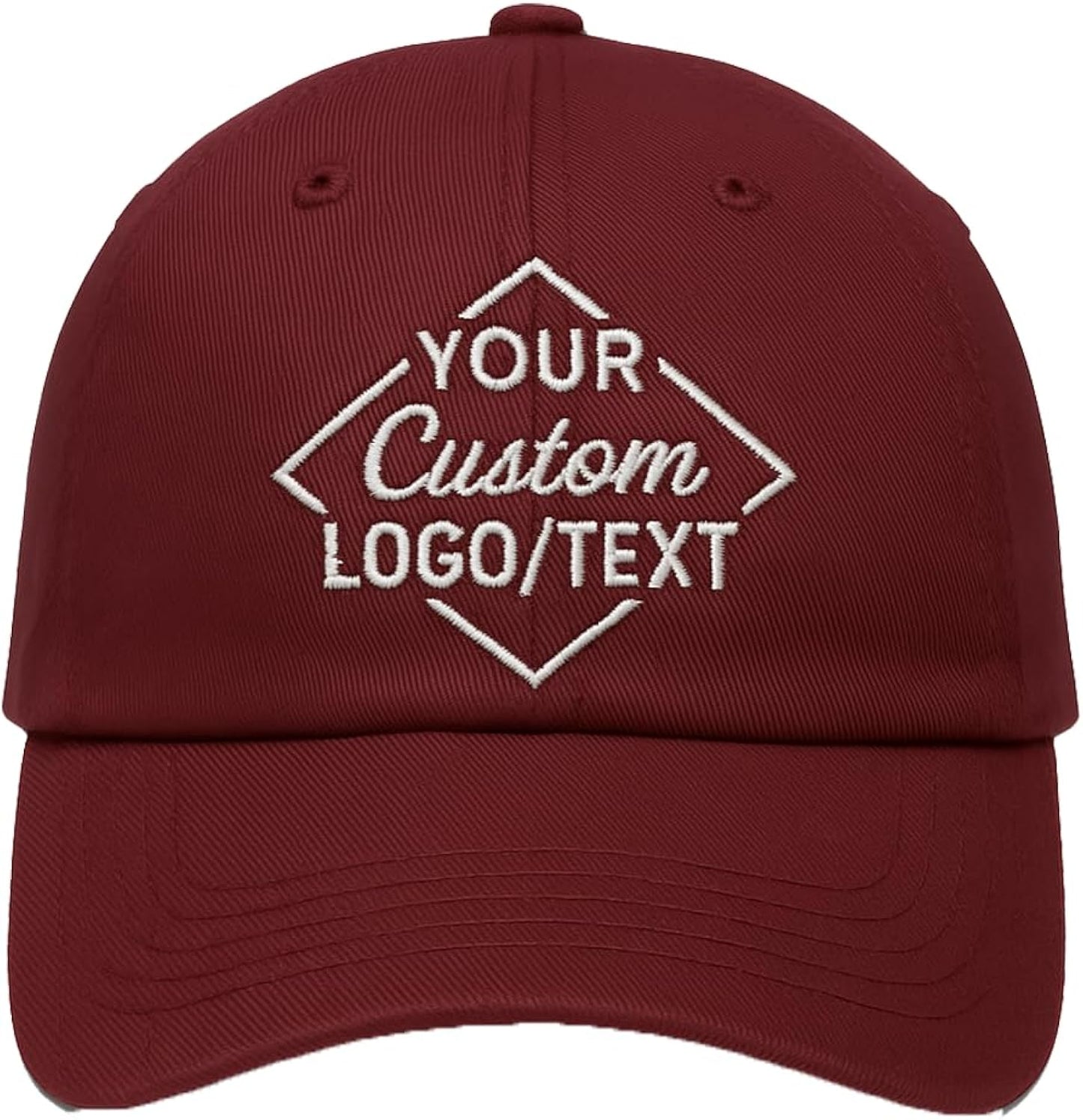 Custom Personalized Baseball Cap Hats Customize Embroidered Printing Design Logo Text Image for Men Women Sports Black Caps