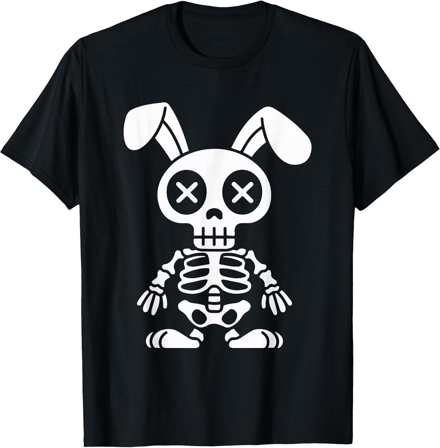 Twisted Dark Humor Skeleton Bunny Easter