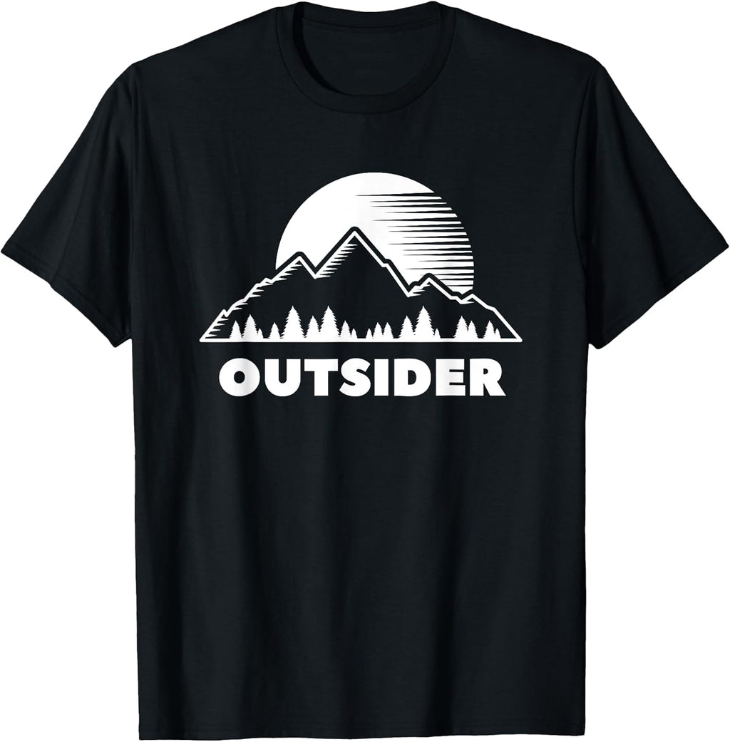 Outsider Mountain Forest Nature Sunset Outdoor Tee