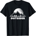 Outsider Mountain Forest Nature Sunset Outdoor Tee