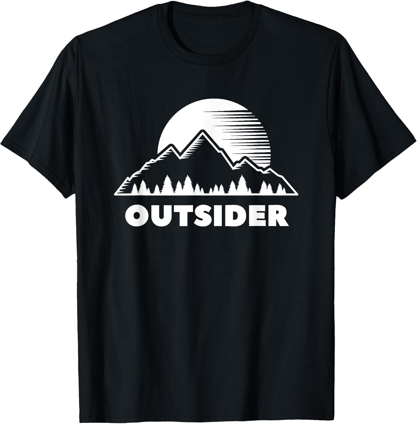Outsider Mountain Forest Nature Sunset Outdoor Tee