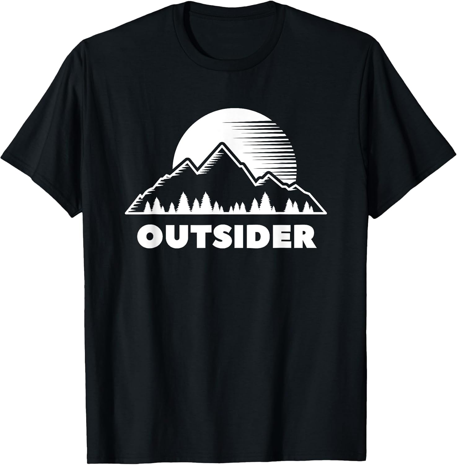 Outsider Mountain Forest Nature Sunset Outdoor Tee